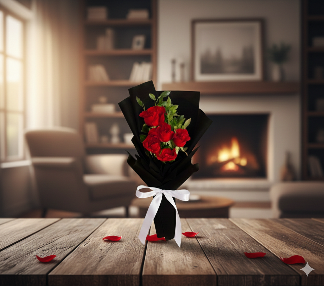 5 Red Roses Small Bouquet