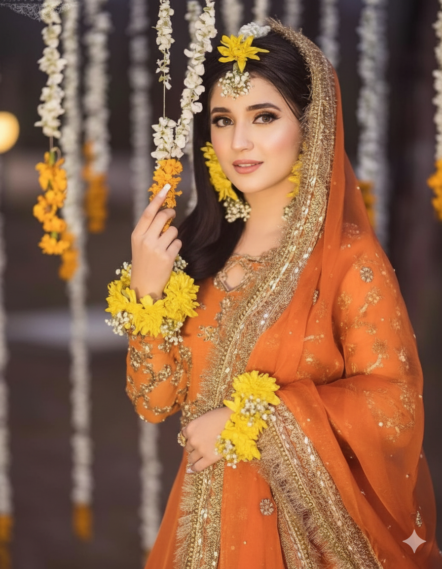 Golden Glaze Floral Accessories