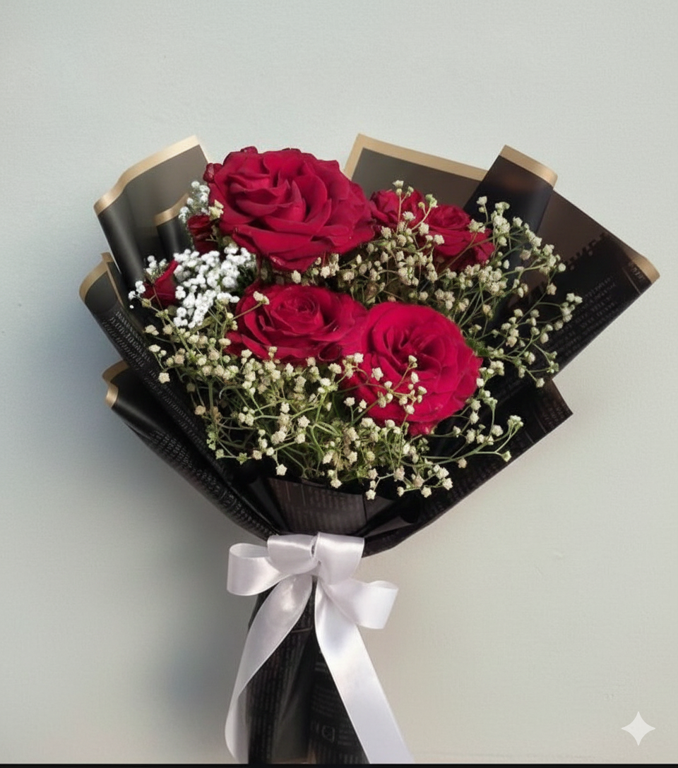 Velvet Desire Rose Arrangement