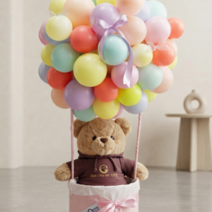 Dreamy Pastel Hot Air Balloon Teddy