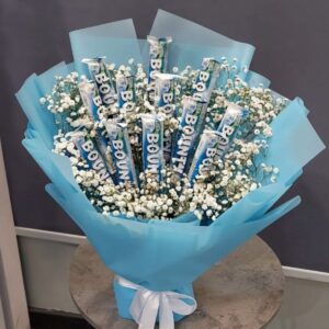 Azure Bounty & Baby’s Breath Delight Bouquet