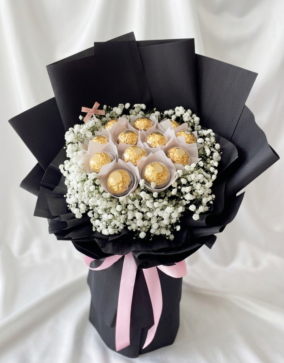 Elegance Gold Chocolate Bouquet