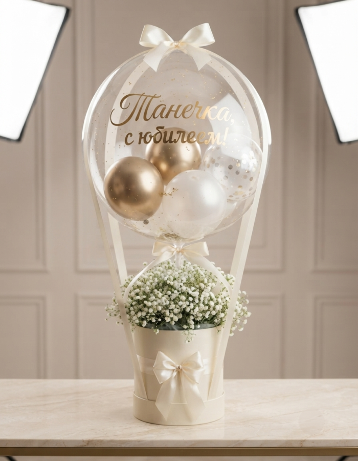 Ethereal Baby Keepsake Balloon Arrangement