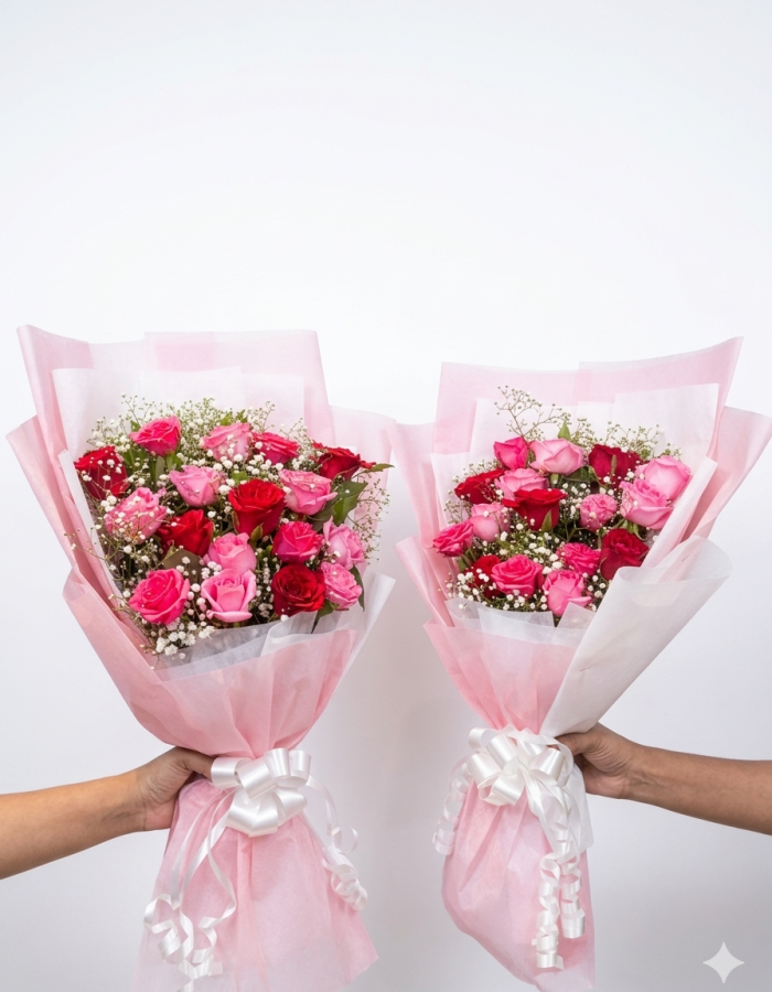 Double Romance Bouquet