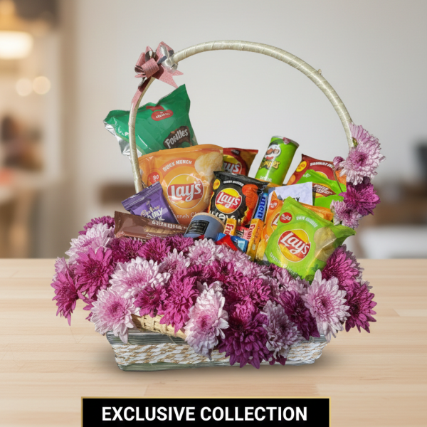 Ramadan Delight Floral & Snack Basket