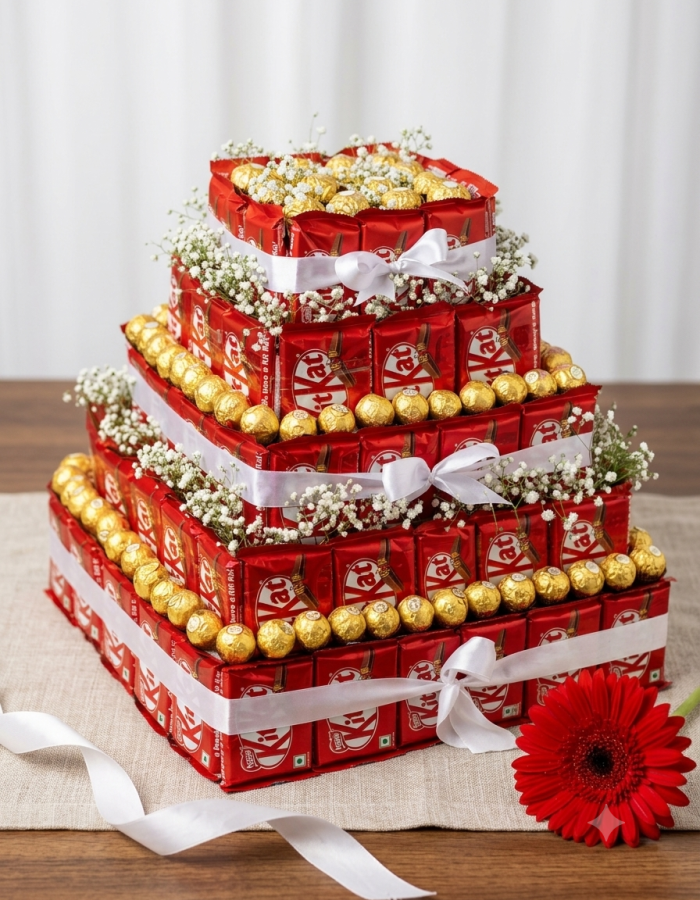 The Grand 4-Tier KitKat & Rocher Celebration Tower