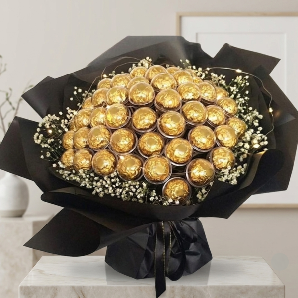 Golden Glow Chocolate Bouquet