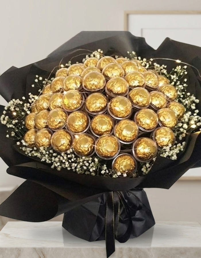 Golden Glow Chocolate Bouquet